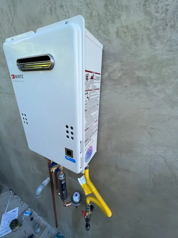 Tankless water heater installation for Bryan homes